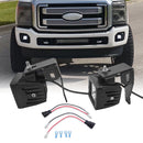 Ford F250 F350 F450 Super Duty and Ford Excursion LED Fog Lights Mounting Brackets Kit - WeiSen - ZT079+LED001+WI011