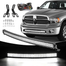 2010 - 2018 Dodge Ram 2500 3500 Hidden Bumper 42" LED Light Bar Brackets Wire - WeiSen - ZT014+LED009 - A