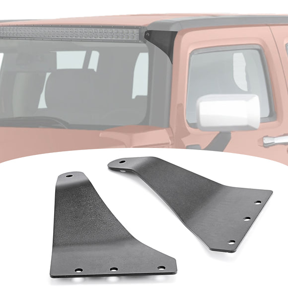 2006 - 2010 Hummer H3 Roof Windshield 50"/52" Light Bar Mounting Brackets - WeiSen - ZT051