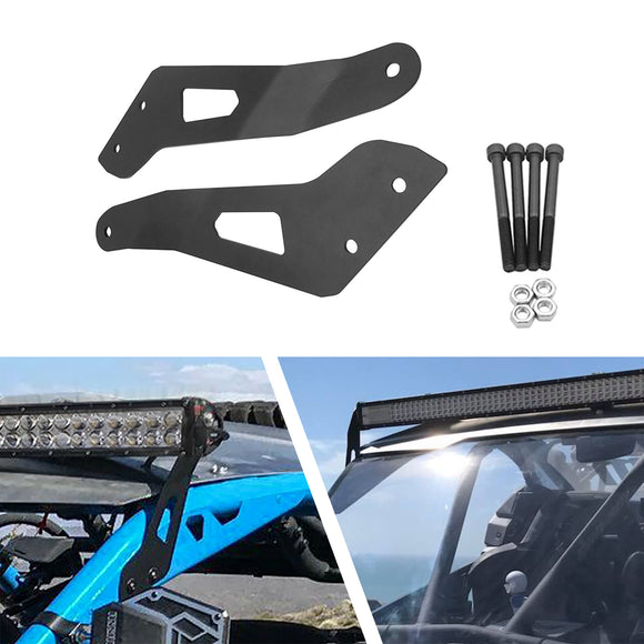 2017 - 2024 Can Am Maverick X3 Max Upper Roof 50"/52" LED Light Bar Bracket Mount - WeiSen - ZT009