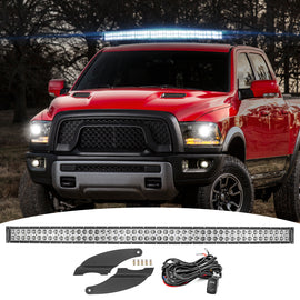 Dodge Ram 1500/2500/3500 Roof 52" Curved LED Light Bar Kit - WeiSen - ZT105 - L13 - W2