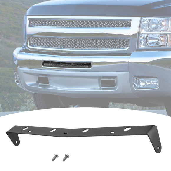 2007 - 2013 Chevy Silverado 1500 2500 3500 Bumper 22" Straight Light Bar Mount - WeiSen - ZT085