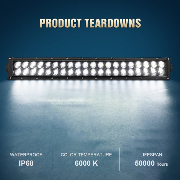 Off Road SUV Pickup ATV UTV 50" 288W Straight LED Spot Flood Combo Work Light Bar - WeiSen - LED007