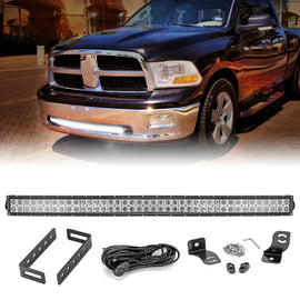 2009 - 2018 Dodge RAM 1500 Express Front Sport Bumper 42" LED Light Bar Kit - WeiSen - ZT044 - A+LED009+WI001 - A