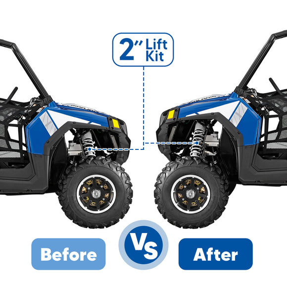 Polaris RZR 800 UTV 2" Front & Rear Full Lift Kit Suspension Mount Bracket - WeiSen - ZT067