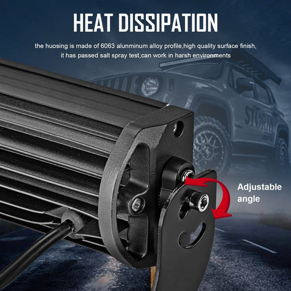 1995 - 2004 Toyota Tacoma 4Runner 42" Curved LED Light Bar Roof Mount Bracket Wire Kit - WeiSen - ZT109 - A+LED009+WI001 - A