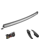 1989 - 1998 Chevrolet GMC C/K 52" Curved LED Light Bar Roof Windshield Top Mounts Wire - WeiSen - ZT061 - L13 - W2