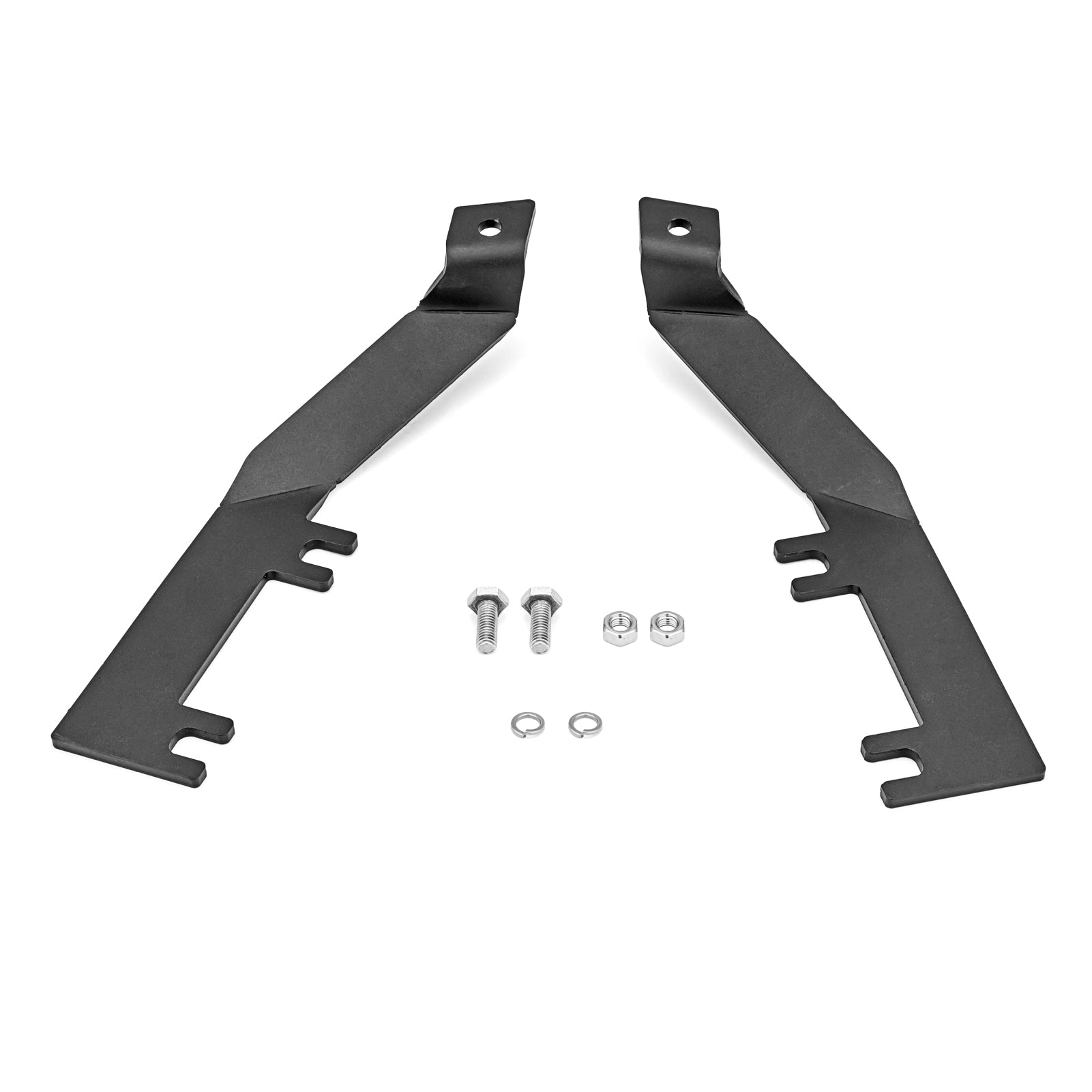 2008-2010 Ford F250 F350 Super Duty Black Hood Hinges A-Pillar LED Mount - 0