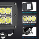 2013 - 2024 Polaris Ranger Crew XP 1000 900 Rear Back Up LED Light Pod Mount Bracket Kit - WeiSen - ZT040 - L1 - W5 - B