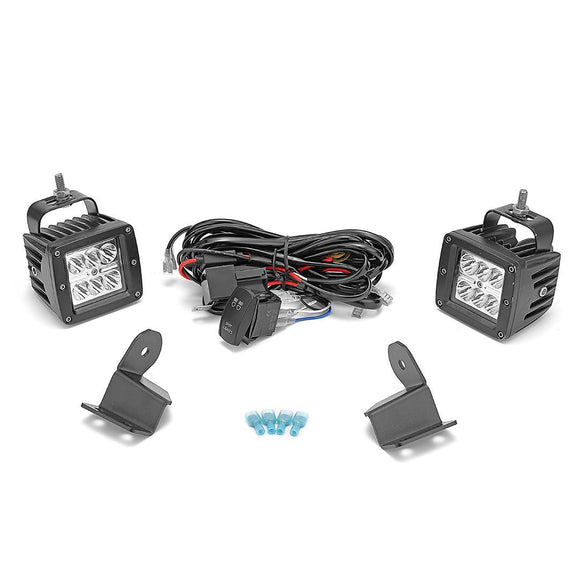 Polaris Ranger 570 900XP Pro - Fit Cage 2013 - 2019 24W LED Light Pod A - Pillar Bracket - WeiSen - ZT095+LED001+WI005 - A