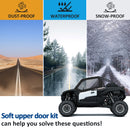 2020 - 2024 Kawasaki Teryx KRX 1000 PVC Soft Upper Door Enclosure Set - WeiSen - 80307007