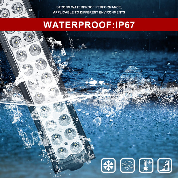 2014 - 2023 Jeep Cherokee KL Windshield Roof Rail 40" Straight LED Light Bar Mount - WeiSen - ZT248+LED006+WI001 - A