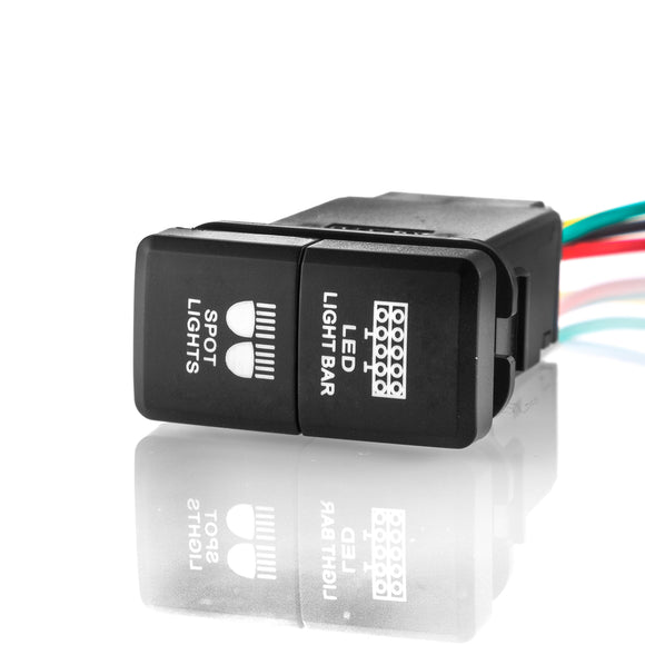 Tacoma 4Runner Tundra Tacoma LED Light Bar/Spot Lights Dual Push Button Switch - WeiSen - 70204034