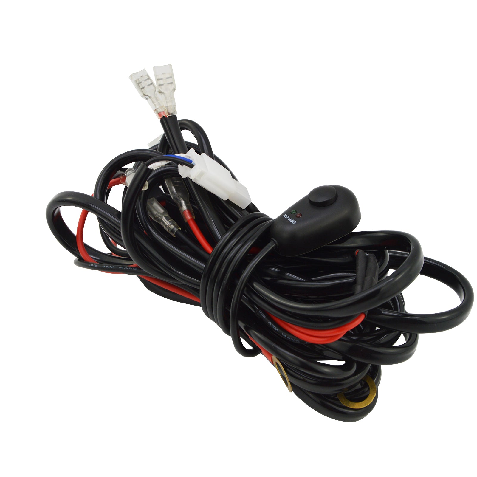 12V 160W LED Light Bar Wiring Harness Kit ON-OFF Rocker Switch Fuse Relay - Weisen