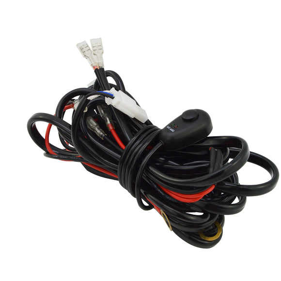 12V 160W LED Light Bar Wiring Harness Kit ON - OFF Rocker Switch Fuse Relay - WeiSen - Wi001