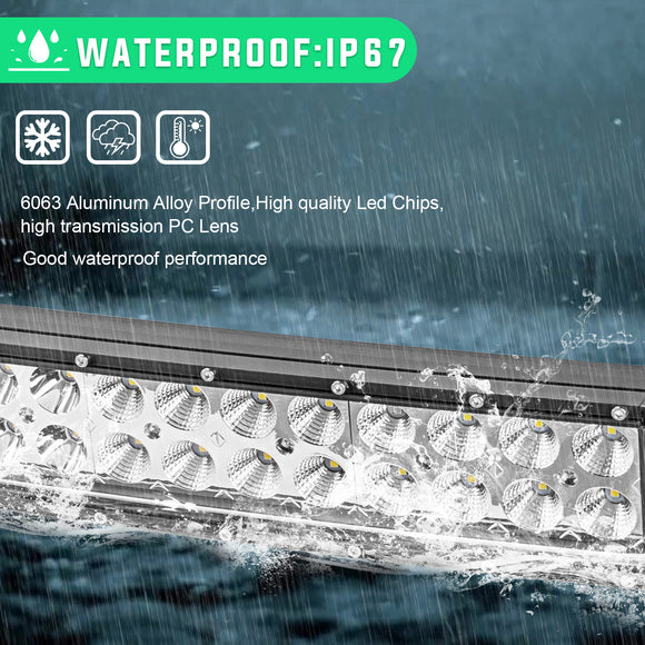 1994 - 2001 Dodge Ram 1500 2500 Upper Roof 52" 300W Curved LED Light Bar Kit - WeiSen - ZT072 - L13 - W1 - A