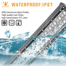 2006 - 2010 Hummer H3 H3T Windshield Roof 52" Curved LED Light Bar Mount Wire Kit - WeiSen - ZT050+LED013+WI002