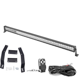 84 - 01 Jeep Cherokee XJ Upper Roof 50" LED Straight Light Bar Bracket Mount Kit - WeiSen - ZT005+LED007+WI001 - A+WI008