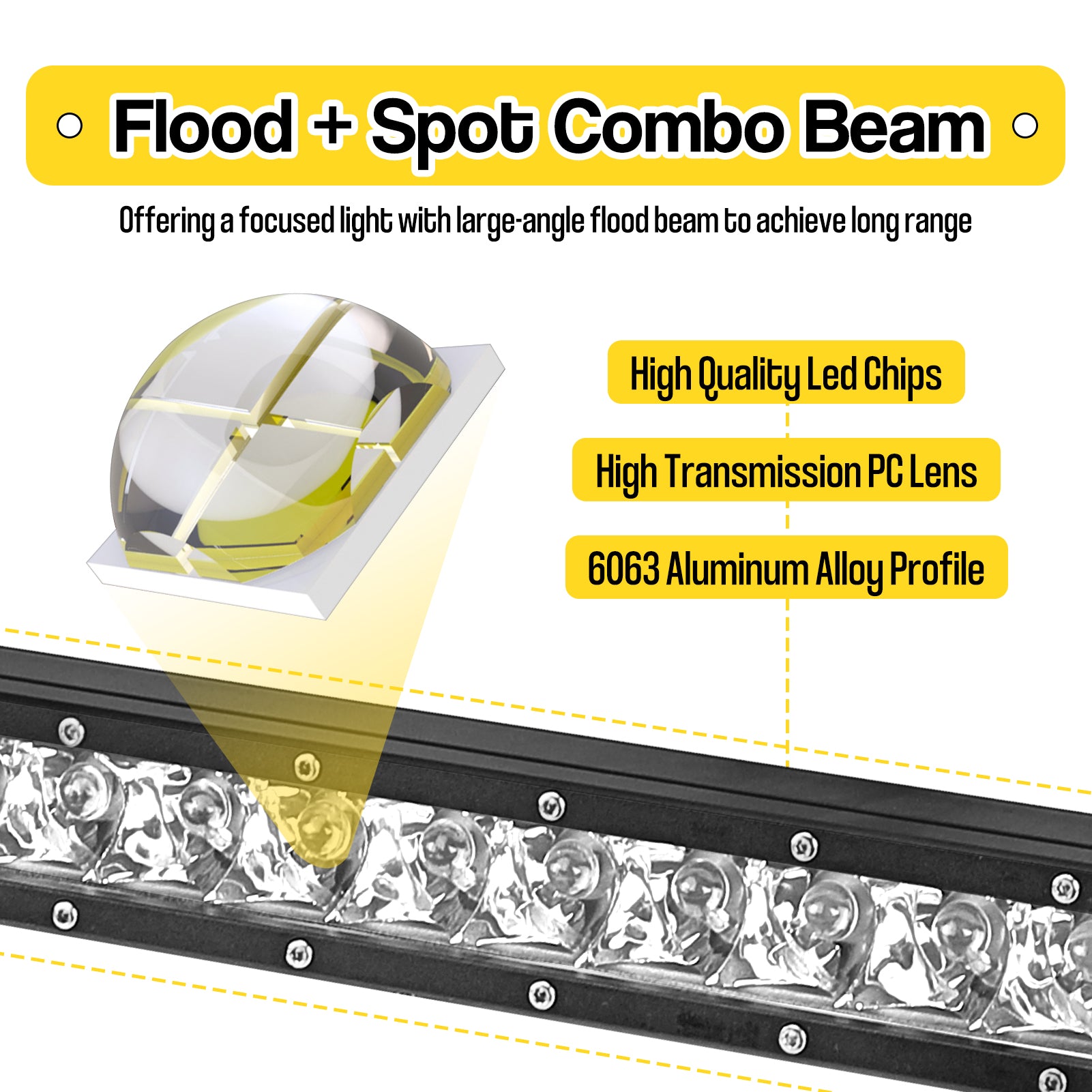 2018 - 2025 Jeep Wrangler JL 31" 150W Slim LED Light Bar Hood Upper Bracket Kit - WeiSen - ZT128+LED014+WI002