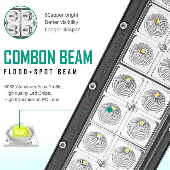 Toyota Tacoma 4Runner Roof 42" Curved LED Light Bar Bracket Wire Kit - WeiSen - ZT109+LED009+WI001 - A