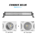 1997 - 2006 Wrangler TJ 4WD Upper Hood 120W 22" Straight LED Light Bar Kit - WeiSen - ZT042+LED004+WI002