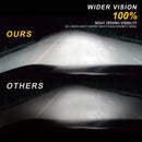 POLARIS RZR 900 XP 1000 60W Wide View LED Light Side Pillar Mount Switch Kit - WeiSen - ZT001+LED002+WI005 - A