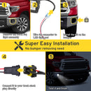 2010 - 2019 Dodge Ram 2500 3500 Fog Light Pods Bumper Bracket - WeiSen - ZT006