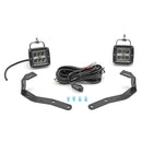 2016 - 2023 Toyota Tacoma Front A - Pillar Upper Hood Mount LED Lights Pod Kit - WeiSen - ZT054+LED001+WI001