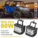 HONDA PIONEER 1000/700 UTV 3 Side Wide Shot LED Light Pillar Bracket W/Wire - Weisen