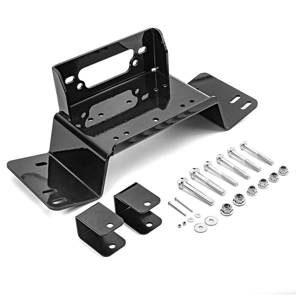 2014 - 2024 Honda Pioneer 700 700 - 4 UTV Front Bumper Winch Mounting Bracket Plate - WeiSen - ZT197