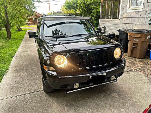 2007 - 2017 Jeep Patriot Upper Roof 50/52" Light Bar Mount Bracket, Heavy - Duty Steel - WeiSen - 70101022