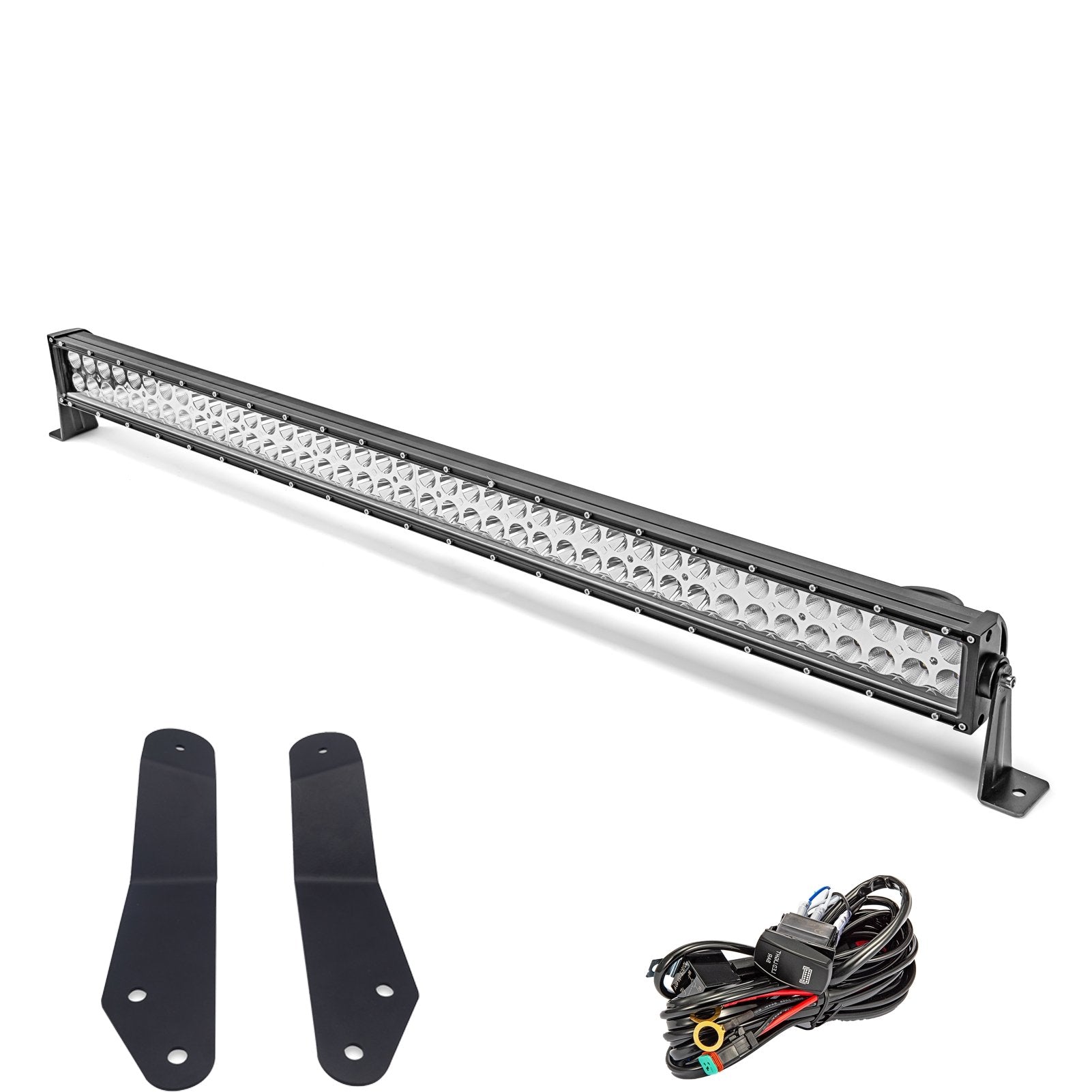 2014+ Can - Am Commander 1000 800 Upper Roof 42" Straight LED Light Bar Brackets Kit - WeiSen - ZT015+LED006+WI001 - A