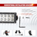 2010 - 2018 Dodge Ram 2500 3500 Hidden Bumper 42" LED Light Bar Brackets Wire - WeiSen - ZT014+LED009 - A