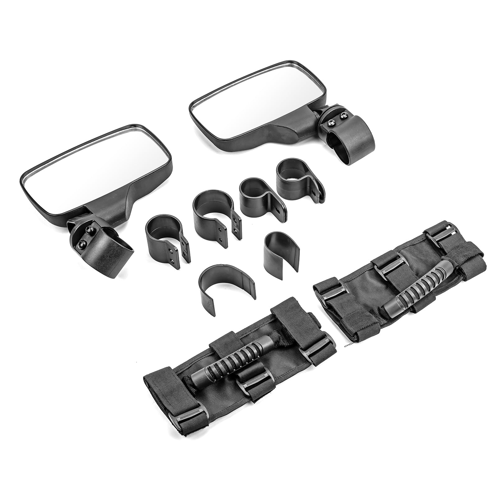 Polaris RZR 900 800 XP | Polaris Ranger Roll Bar Rear View Mirrors + Grab Handles Kit - Weisen