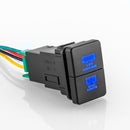 Toyota Tacoma 4Runner Tundra LED Backlight Dual Push Button Switch - WeiSen - 70204033