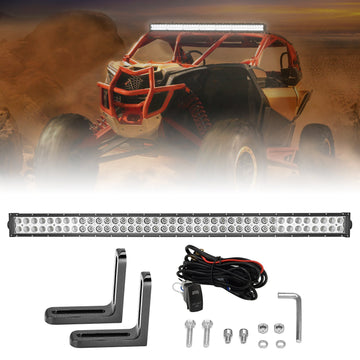 2017+ Can - Am Maverick X3 MAX 42" LED Light Bar Mount Bracket Wire Kit - WeiSen - ZT037+LED006+WI002