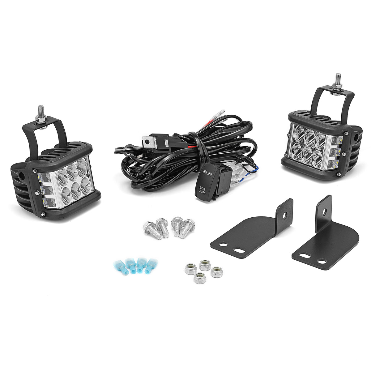 Polaris Ranger 1500 XD Windshield Pod Light Mounts - Pair