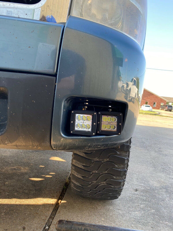 Chevy Silverado 1500 2500 3500 Lower Bumper Light Pod Mount Bracket - WeiSen - ZT048