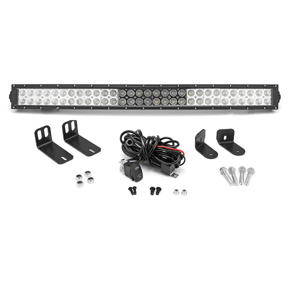 2014 - 2023 Polaris RZR 800 900 XP 1000 Pillar Hood 32" Curved LED Light Bar Bracket Kit - WeiSen - ZT068+LED008+WI002