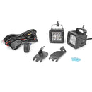 Polaris General 1000 Front Pillar Roll Cage Mounting Bracket with 2PCS Side Shoot LED Cube Light and Wiring Kit - WeiSen - ZT071 - L1 - W5 - A