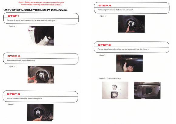 2014 - 2021 Toyota Tundra Front Bumper Fog Light Pod Mounting Brackets - WeiSen - ZT075