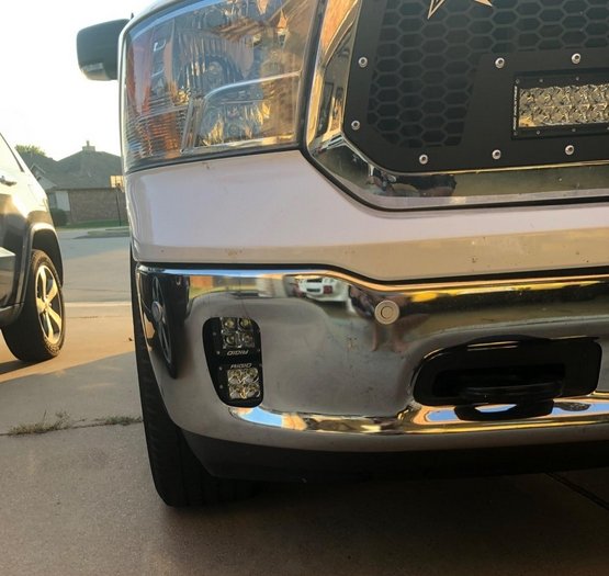 2013 - 2018 Dodge RAM 1500 Front Bumper Fog Light Pod Mount Bracket - WeiSen - ZT077