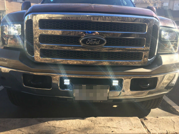 1999 - 2016 Ford F250 F350 F450 Super Duty Front Bumper Fog Light Mount Brackets - WeiSen - ZT079