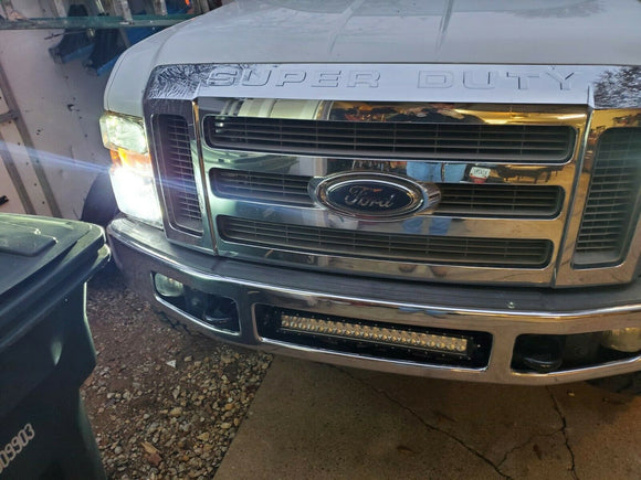 2011 - 2016 F250 F350 F450 Super Duty 4WD/2WD Front Bumper 22" Straight Light Bar Mount - WeiSen - ZT086