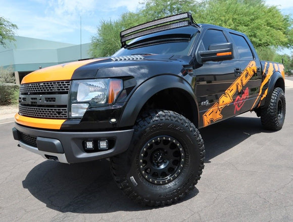 2010 - 2014 Ford F150 Raptor Bumper Light Pod Mount Brackets - WeiSen - ZT092