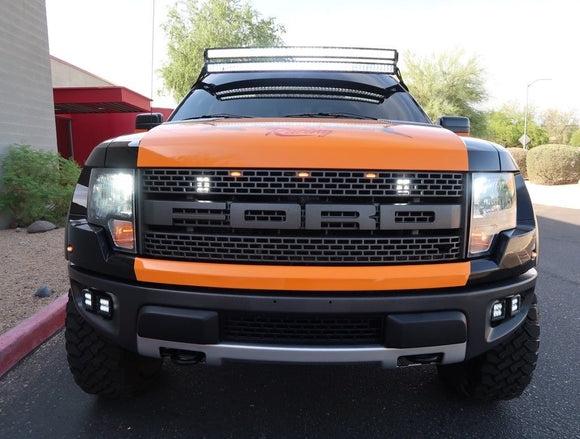 2010 - 2014 Ford F150 Raptor Bumper Light Pod Mount Brackets - WeiSen - ZT092