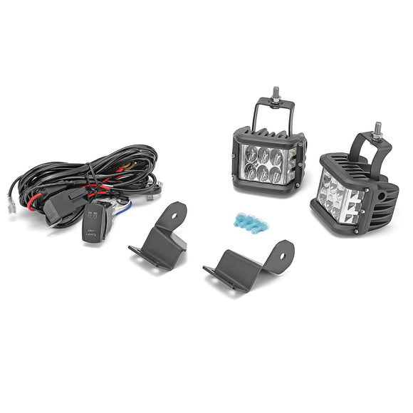 2013 - 2019 Polaris Ranger 900XP 570 Pillar Hood LED Pod Light PRO - FIT Cage Brackets - WeiSen - ZT095+LED002+WI005 - A