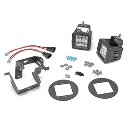 Toyota 4Runner Bumper LED Driving Fog Light Bezel Bracket+Adapter Wire - WeiSen - ZT132+LED001+WI010