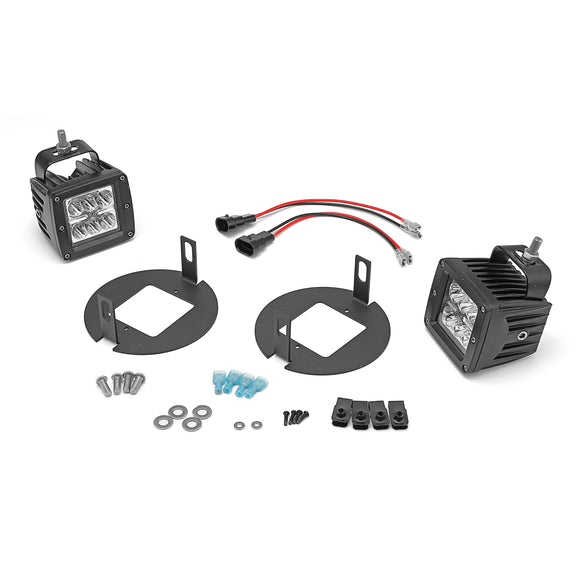 Toyota Tundra 2007 - 2013 Auto Car Headlights Lamp 24W LED Lights Bumper Plug Play Wire Replace Kits Car Accessories Fog Light - WeiSen - ZT135+LED001+WI011