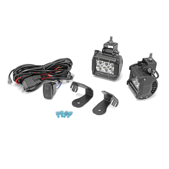 Can - am Maverick Trail 800 1000 Side 18W LED Work Light Pod A Pillar Bracket - WeiSen - ZT173+LED003+WI005 - A